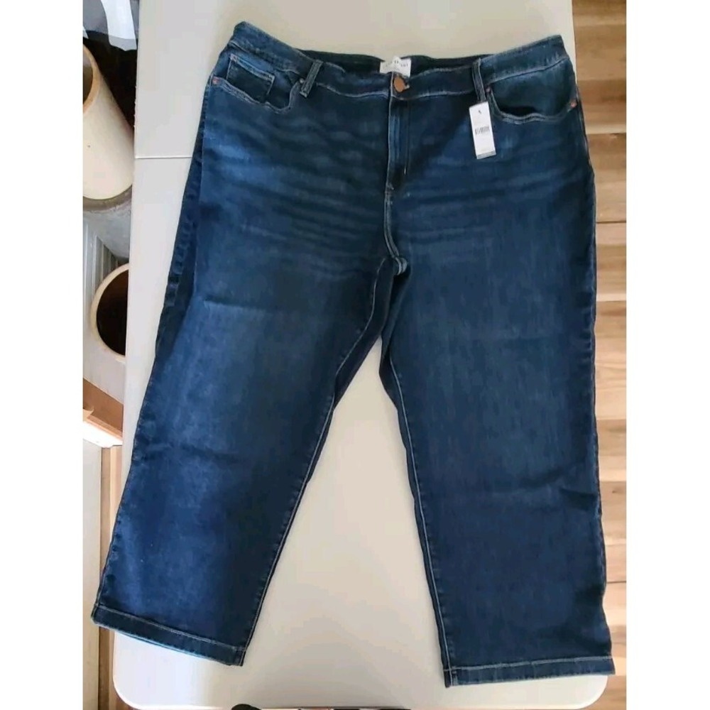 Lane Bryant Jeans Womens sz 24 Authentic Straight Ankle Signature Fit NWT Mid